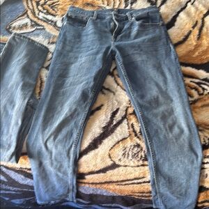 7 for all mankind blue the straight jeans